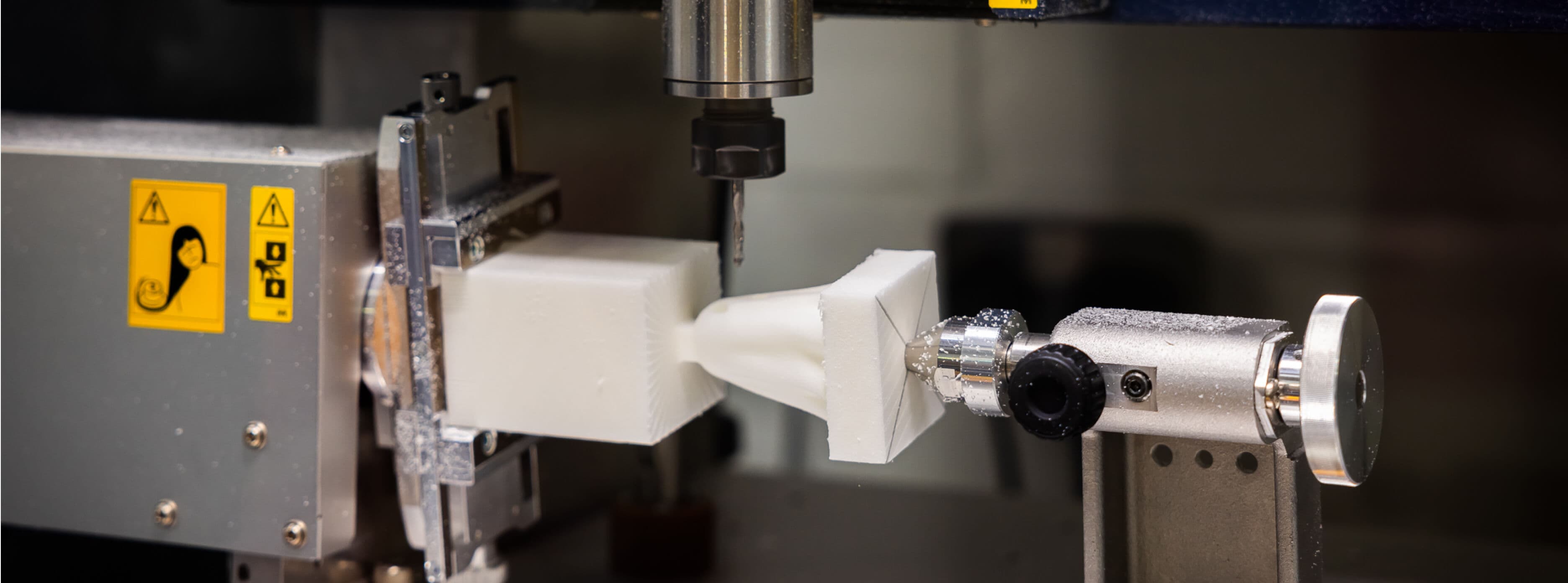 Foam cutting and shaping in the Emkay Plastics workshop